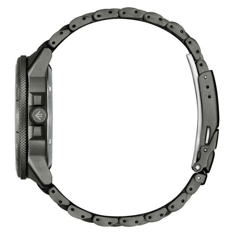 Citizen Promaster Nika NB6045-51H Sky Series mechanical GMT watch with gray stainless steel band and sapphire glass