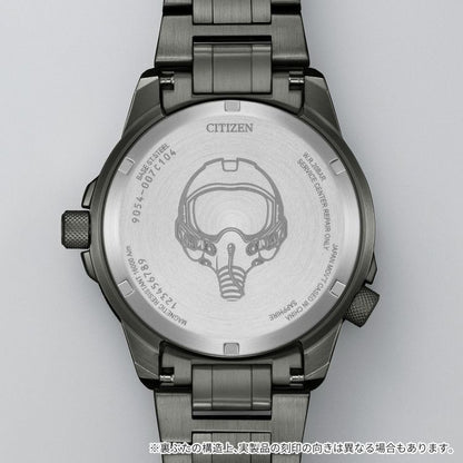 Citizen Promaster Nika NB6045-51H Sky Series mechanical GMT watch with gray stainless steel band and sapphire glass