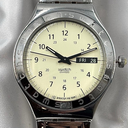 swatch YGS708 Irony Big Pergamena Quartz Men's — Japanese