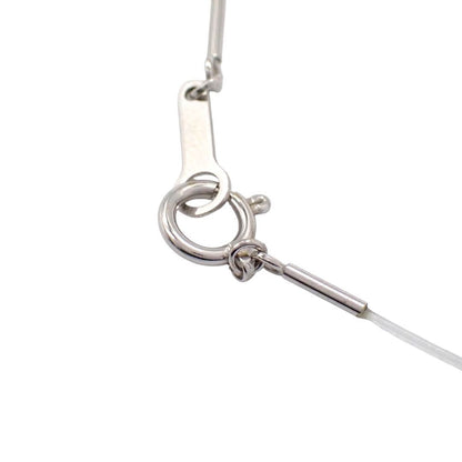 Tasaki Mabe Pearl heart necklace pendant in K18 white gold with Aurora colored Mabe pearl on 41cm chain