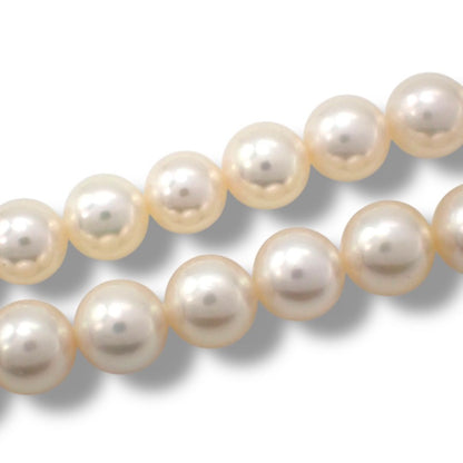 Tasaki Pearl 6.0-7.7mm pearl necklace and matching earrings two-piece set