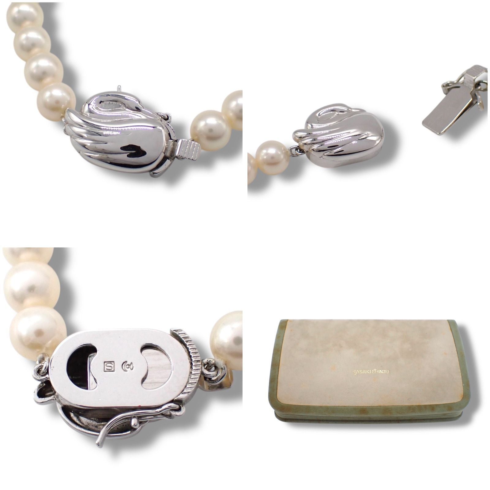 Tasaki Pearl 6.0-7.7mm pearl necklace and matching earrings two-piece set
