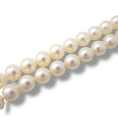 MIKIMOTO Akoya pearl necklace with 7.0-7.5mm pearls on 39cm white gold chain