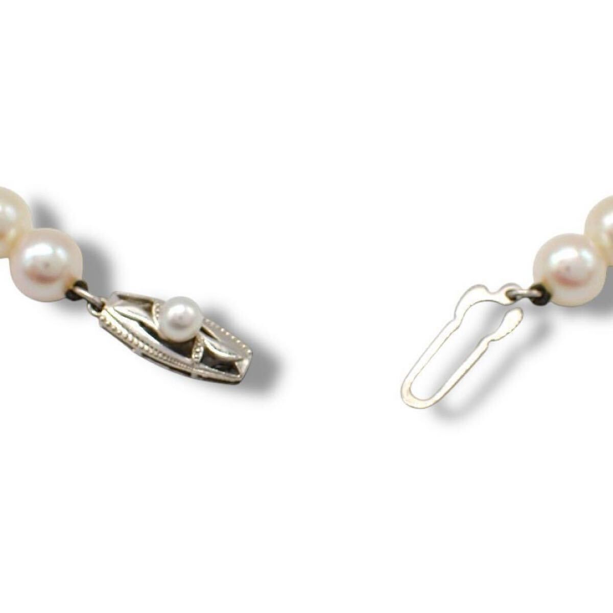 MIKIMOTO Akoya pearl necklace with 7.0-7.5mm pearls on 39cm white gold chain