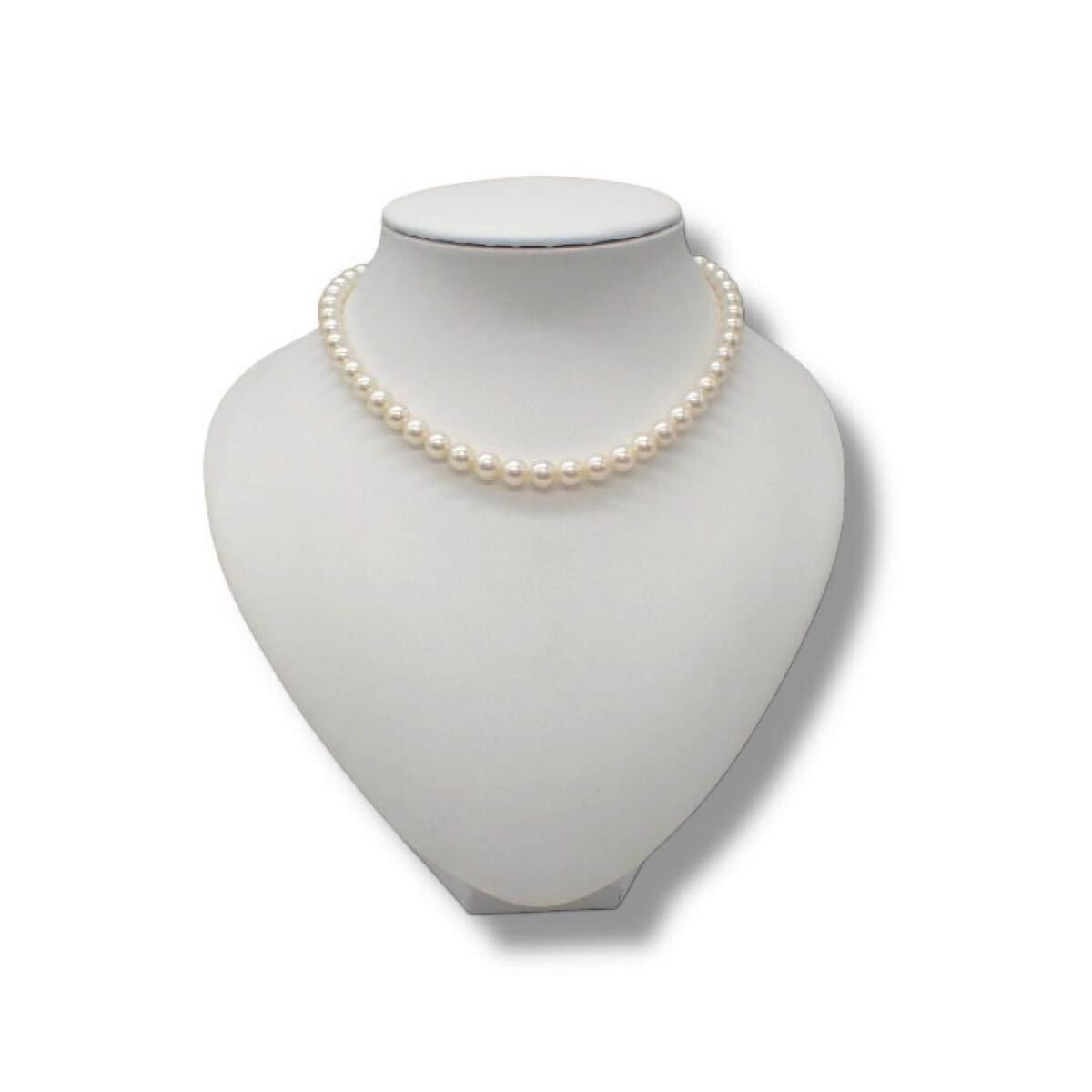 MIKIMOTO Akoya pearl necklace with 7.0-7.5mm pearls on 39cm white gold chain