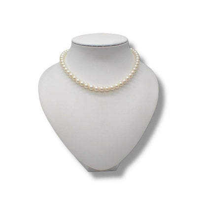 MIKIMOTO Akoya pearl necklace with 7.0-7.5mm pearls on 39cm white gold chain