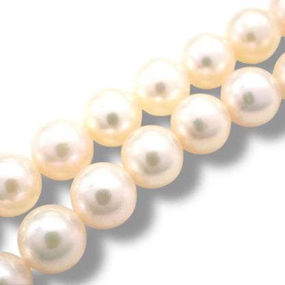 Tasaki Pearl 6.5-7.0mm silver sterling silver choker necklace with natural pink pearls, 42cm length