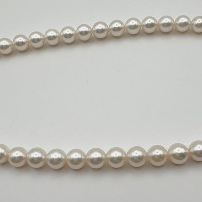 MIKIMOTO Necklace featuring 7mm pearls measuring 43 cm in length with a polished finish