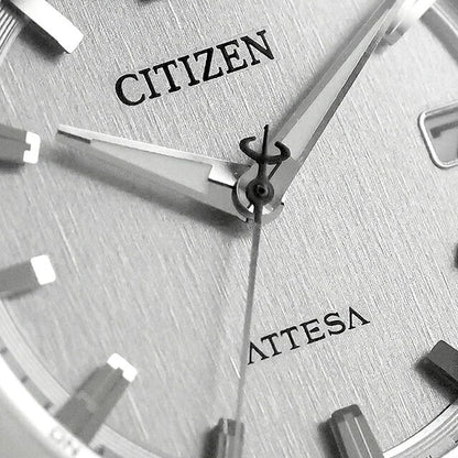 Citizen Attesa CB3040-56H men's silver dial wristwatch with silver super titanium band and durable case