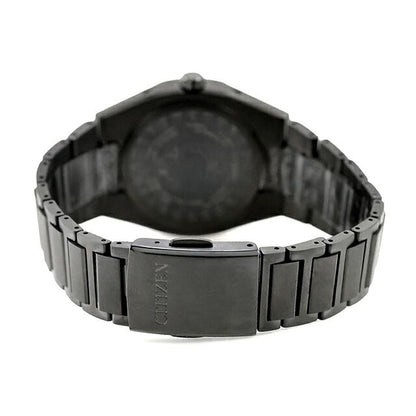 Citizen Attesa CB3045-61L men's wristwatch with blue dial and black super titanium band