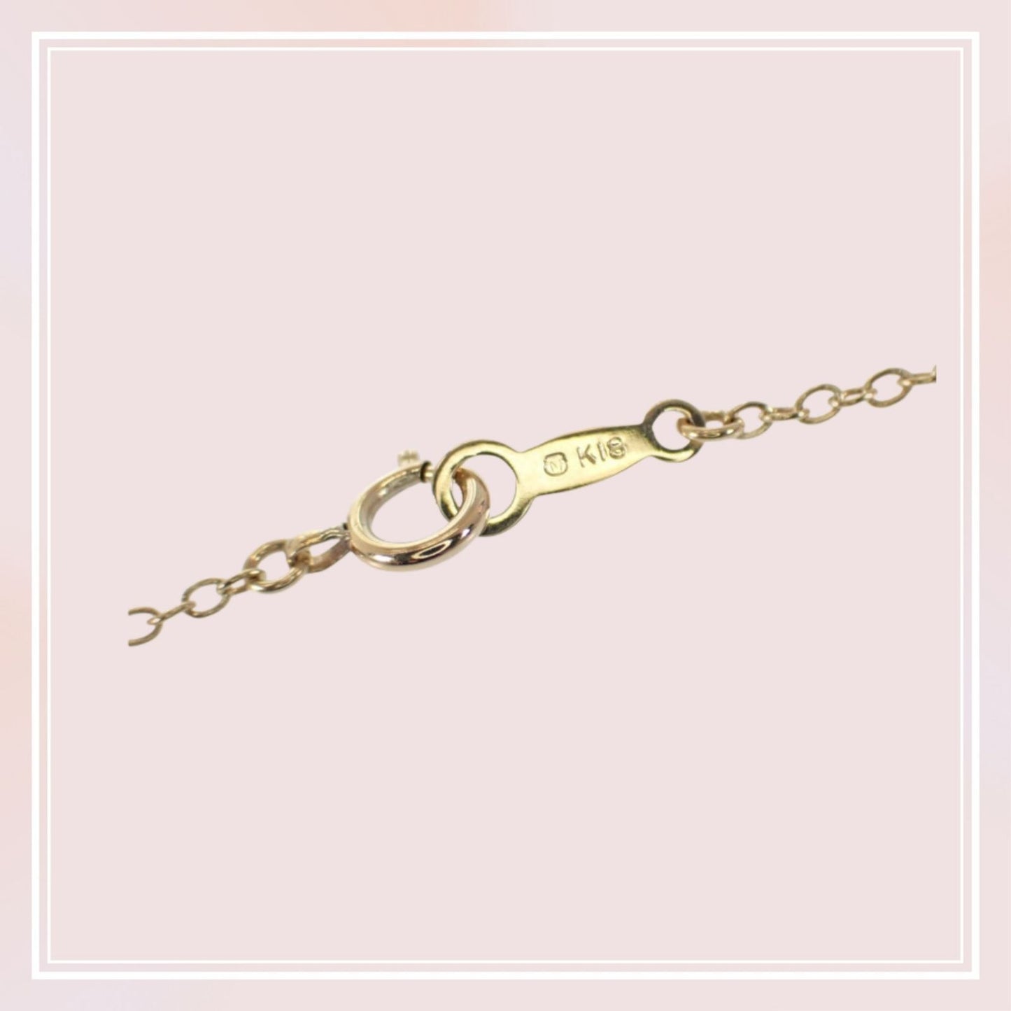 MIKIMOTO Pearl Necklace with 6.5mm Akoya pearls and K18 yellow gold chain length 38cm