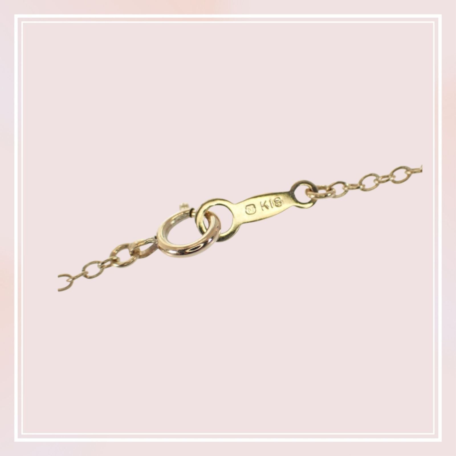 MIKIMOTO Pearl Necklace with 6.5mm Akoya pearls and K18 yellow gold chain length 38cm