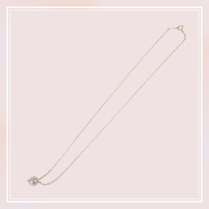 MIKIMOTO Pearl Necklace with 6.5mm Akoya pearls and K18 yellow gold chain length 38cm