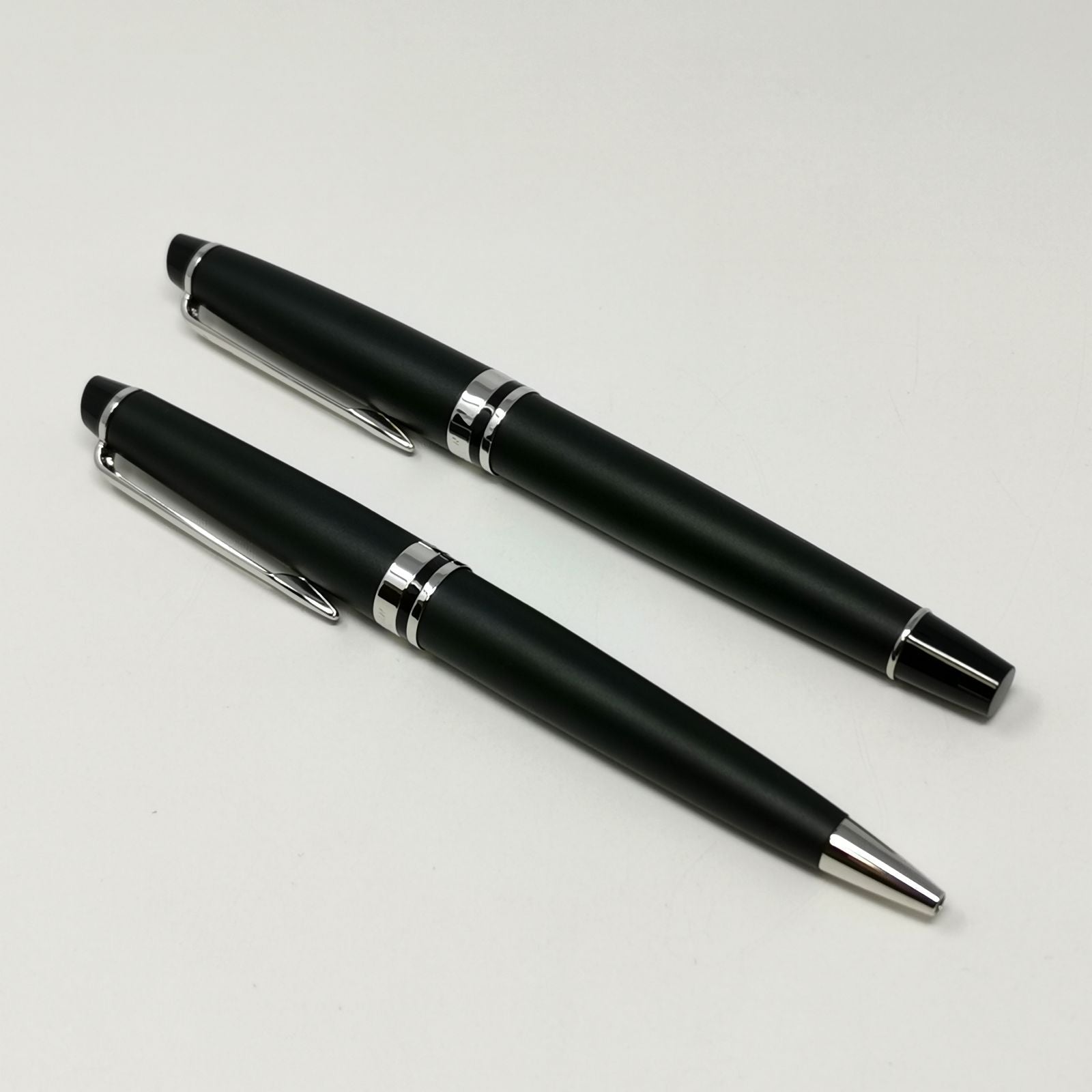 Waterman Paris ballpoint pen and fountain pen set with replacement ink cartridge and box