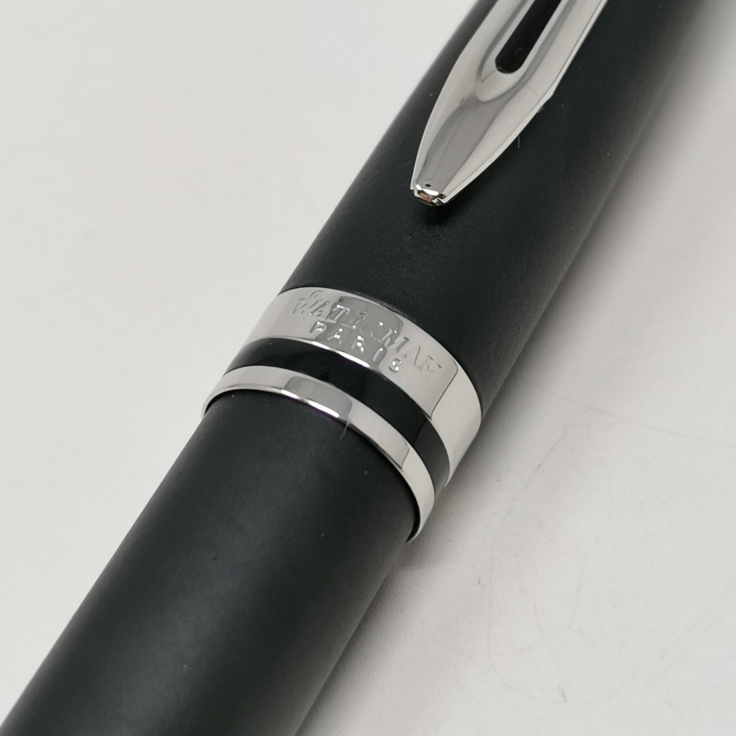 Waterman Paris ballpoint pen and fountain pen set with replacement ink cartridge and box