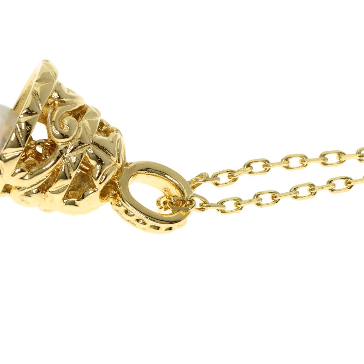MIKIMOTO Bell Motif Pearl Necklace with 5.2mm pearl on 40cm K18 yellow gold chain for ladies