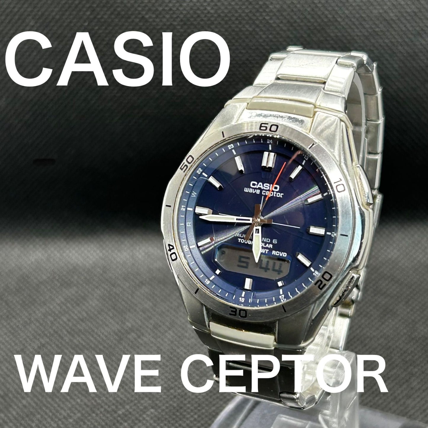 CASIO WVA-M640 Solar Men's Watch — Japanese
