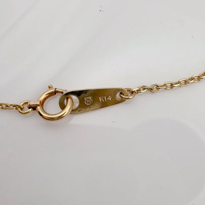 MIKIMOTO Station Pearl Necklace K14 with 6.2-6.4mm pearls and 42cm length displayed on white background