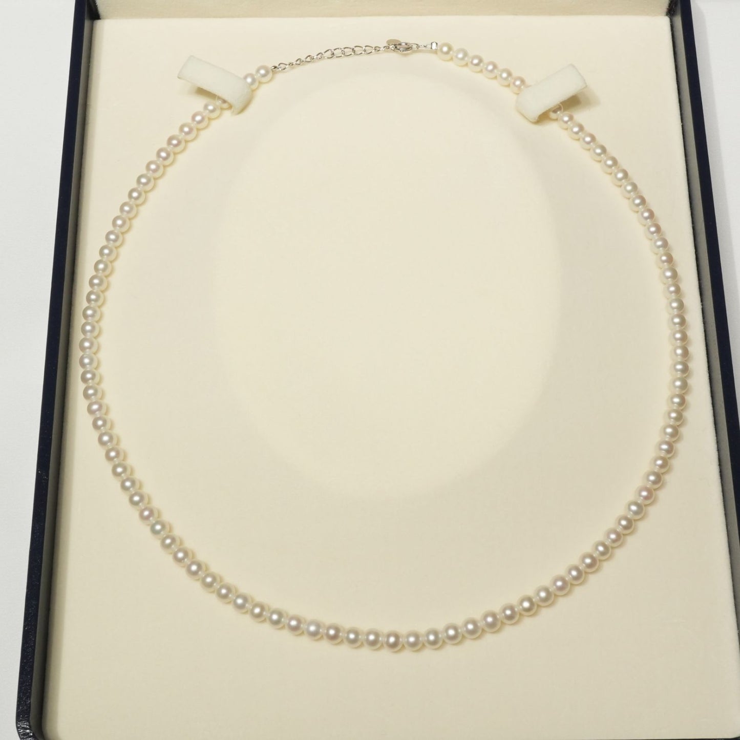 Mikimoto Baby Pearl Necklace in white gold K18WG featuring delicate pearls on a fine chain