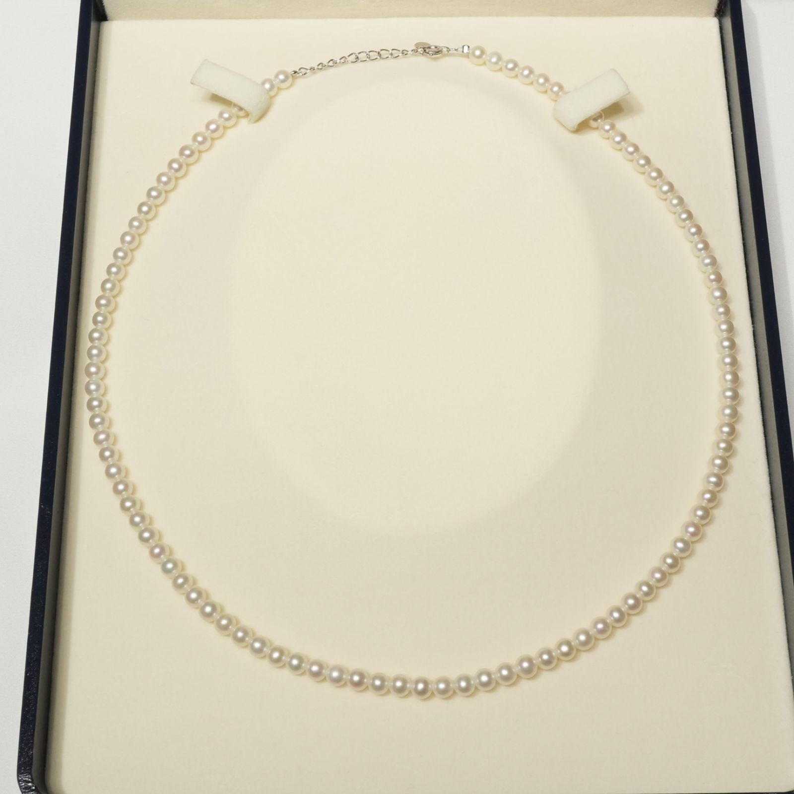 Mikimoto Baby Pearl Necklace in white gold K18WG featuring delicate pearls on a fine chain