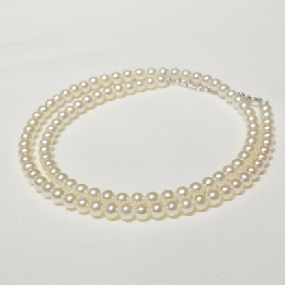 Mikimoto Baby Pearl Necklace in white gold K18WG featuring delicate pearls on a fine chain