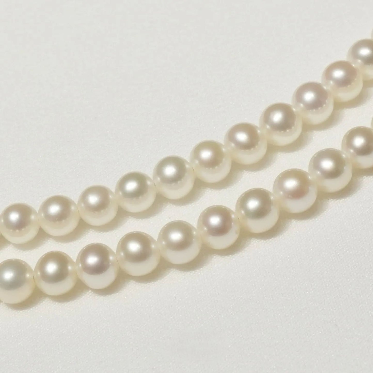 Mikimoto Baby Pearl Necklace in white gold K18WG featuring delicate pearls on a fine chain