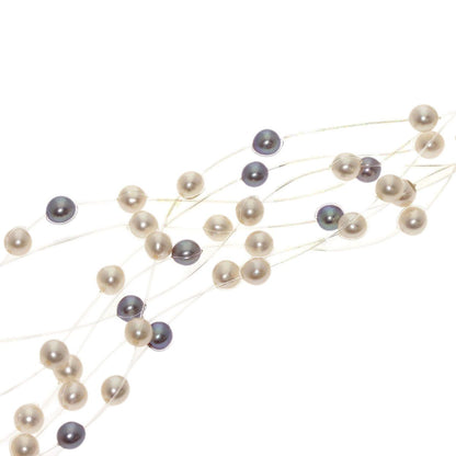Tasaki Baby Pearl 8-row necklace in K18 yellow gold with white pearls on a 41cm chain
