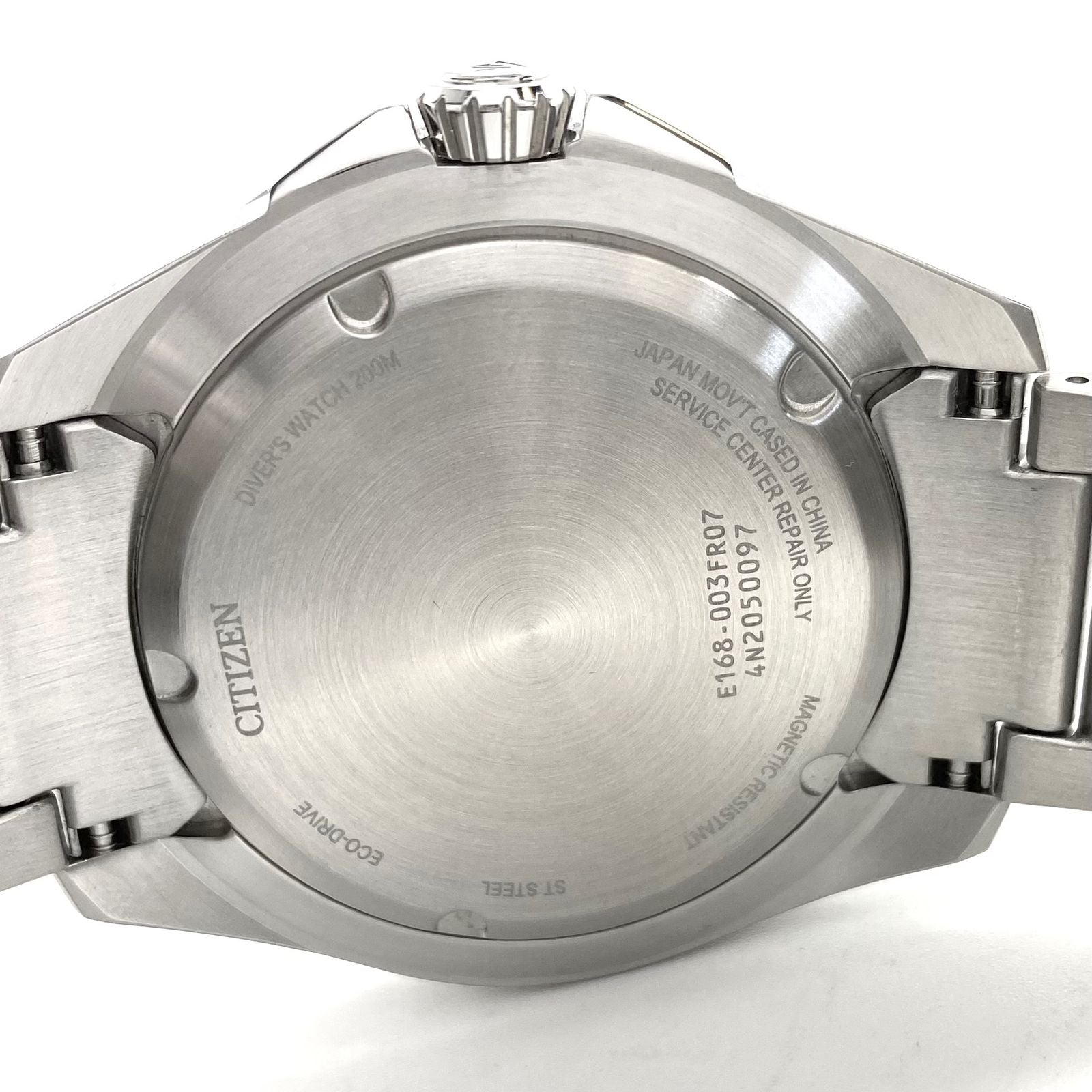 Citizen Promaster Diver BN0156-13W Eco-Drive green dial watch with stainless steel case and date display