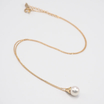 TASAKI pearl necklace made of K18 yellow gold with pearls, length 38 to 42 cm