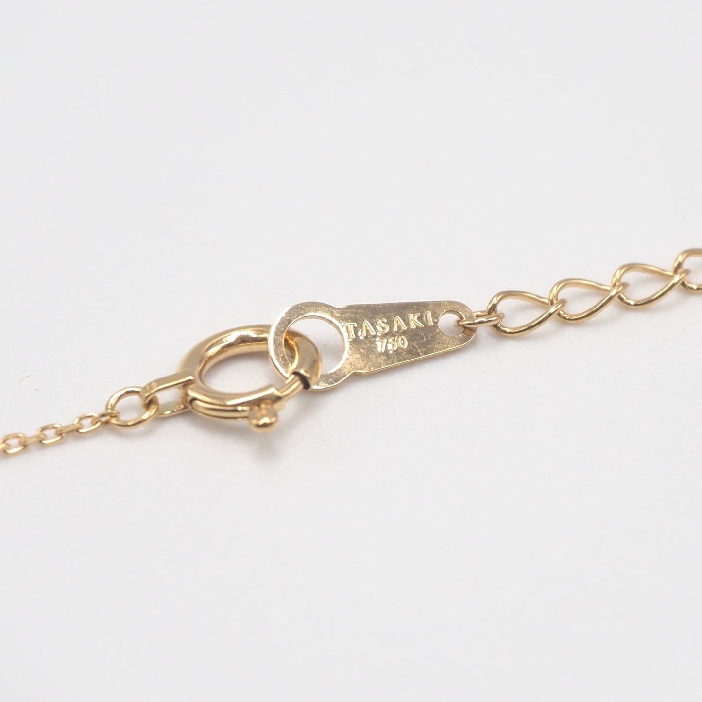 TASAKI pearl necklace made of K18 yellow gold with pearls, length 38 to 42 cm