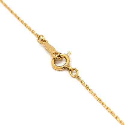 Mikimoto pearl necklace with pearl white and yellow gold, diamond V-shape design, 42 cm length