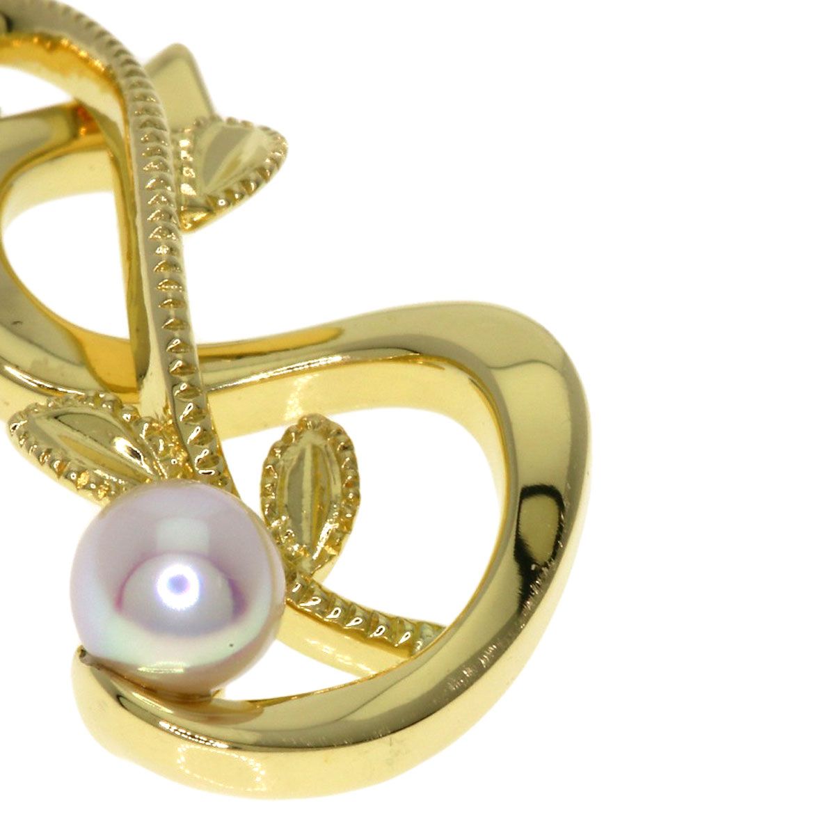 MIKIMOTO womens pearl necklace in K18YG gold with 3.3mm pearl and 43cm chain, used condition