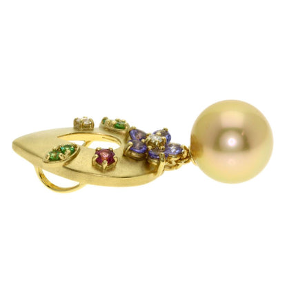 Tasaki Golden Pearl K18YG pendant top with 10.4mm pearl for ladies