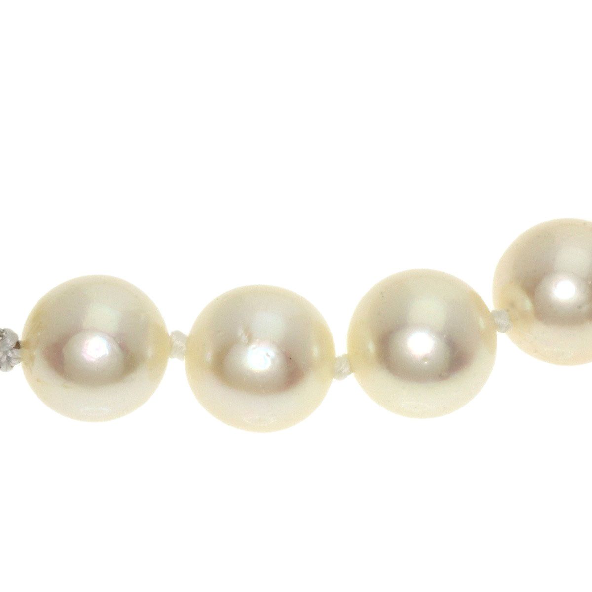 MIKIMOTO Akoya pearl necklace for ladies with 6.7-7.3mm pearls and 41cm sterling silver chain