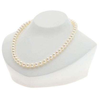 MIKIMOTO Akoya pearl necklace for ladies with 6.7-7.3mm pearls and 41cm sterling silver chain