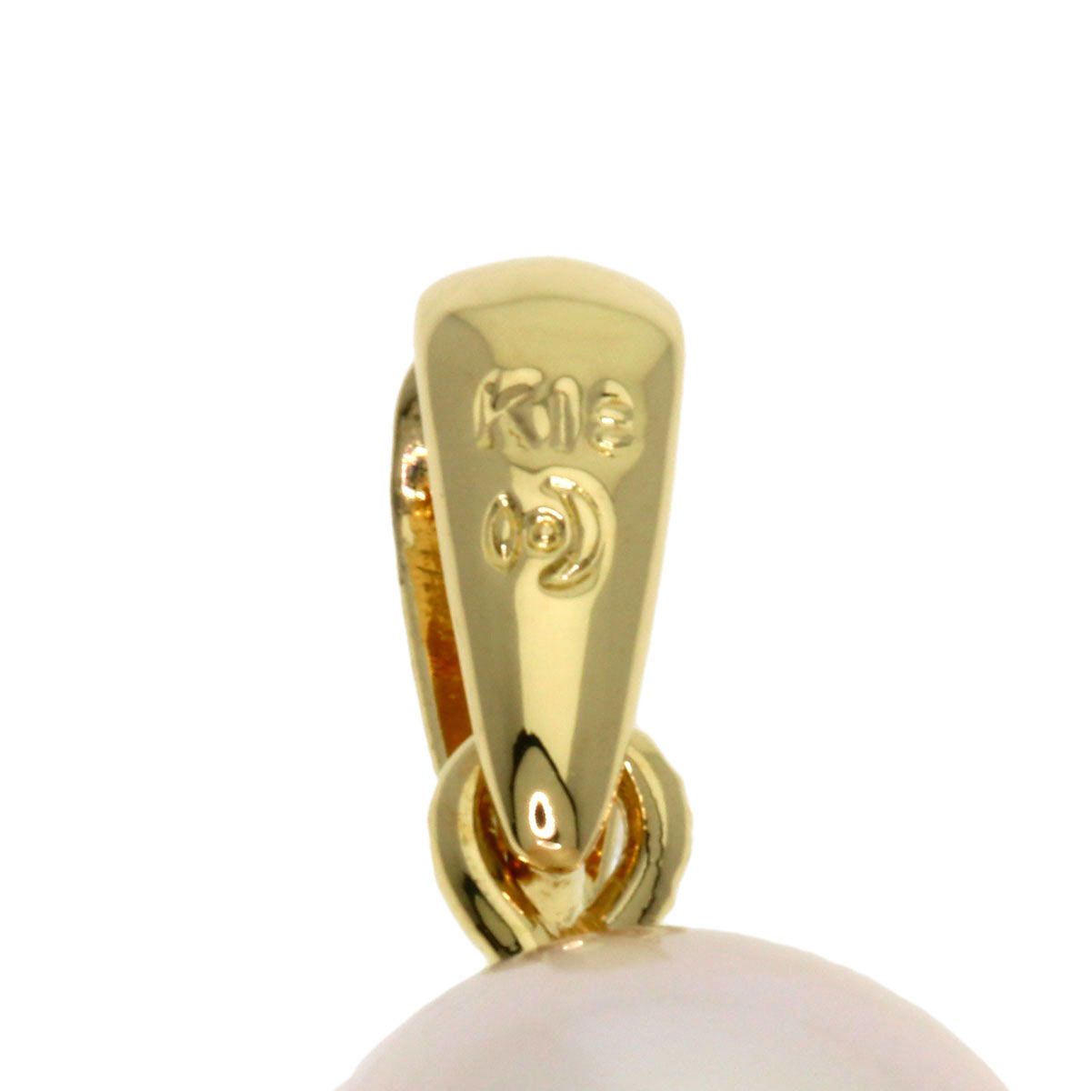 TASAKI Pearl Pendant Top for women in K18 yellow gold with a 6.3-8.3 mm pearl, used condition