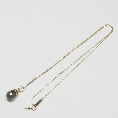 Agete Labrodite necklace in K10 yellow gold with 17 mm pendant on 40 cm chain