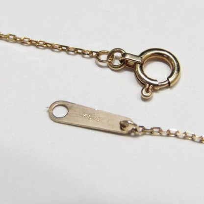 Agete Labrodite necklace in K10 yellow gold with 17 mm pendant on 40 cm chain