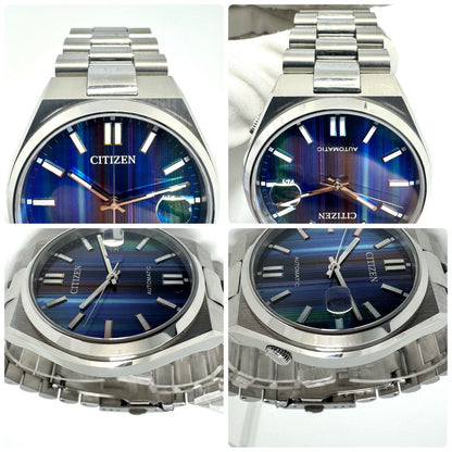 Citizen Collection Mechanical Tsuyosa NJ0151-53W automatic wristwatch with blue gradient dial and display back
