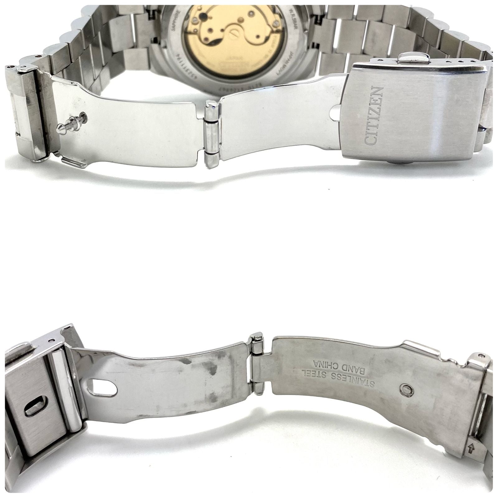Citizen Collection Mechanical Tsuyosa NJ0151-53W automatic wristwatch with blue gradient dial and display back