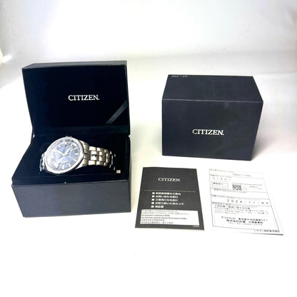 Citizen Collection CB0011-69L Eco-Drive Radio Wave Solar black stainless steel wristwatch with date display
