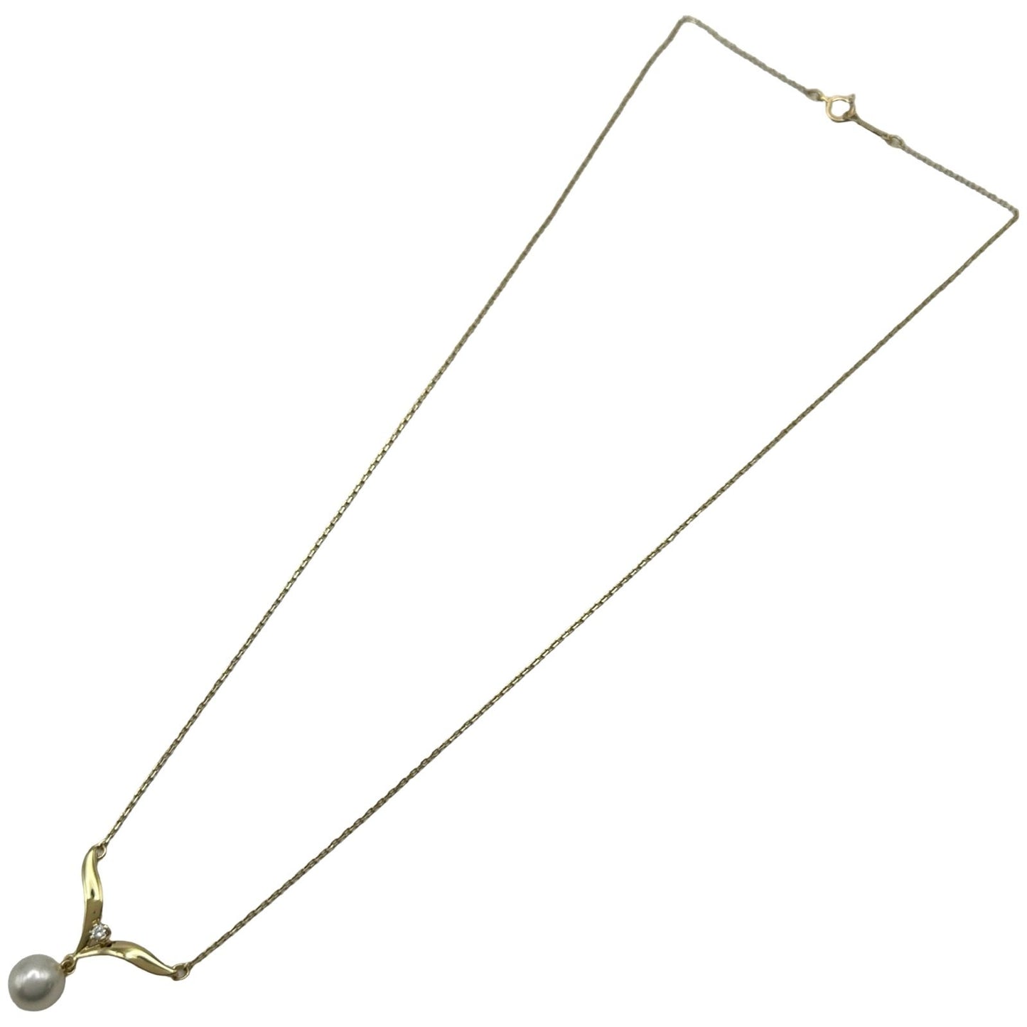 Mikimoto Pearl Necklace in Gold K18 with 19.2 mm pearl and 40 cm chain for ladies