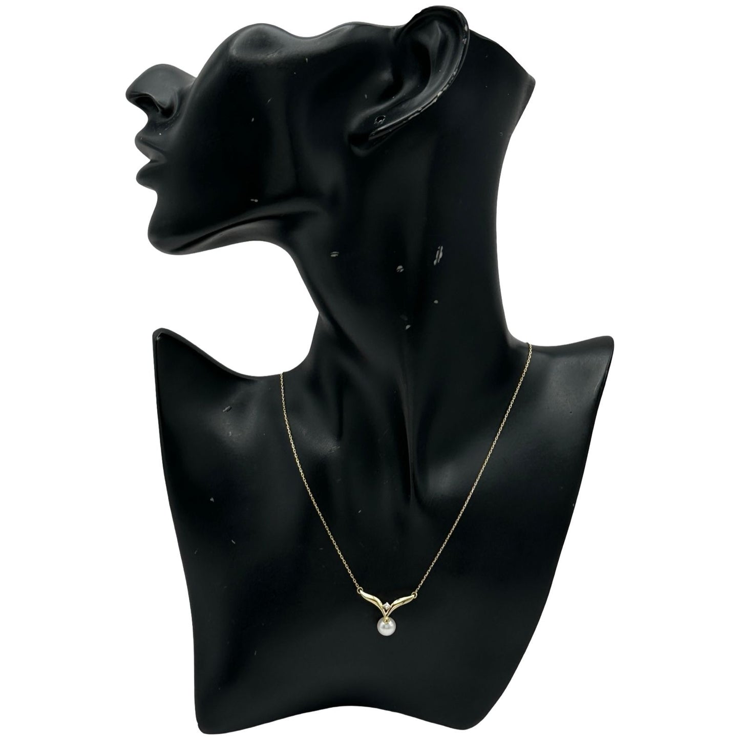 Mikimoto Pearl Necklace in Gold K18 with 19.2 mm pearl and 40 cm chain for ladies