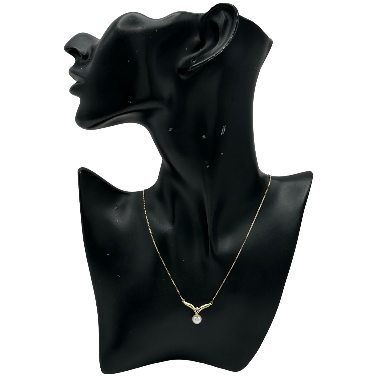Mikimoto Pearl Necklace in Gold K18 with 19.2 mm pearl and 40 cm chain for ladies