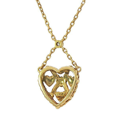 Mikimoto Heart Diamond 0.03ct Necklace with 39cm chain and heart-shaped diamond pendant