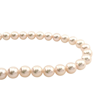 MIKIMOTO 18K yellow gold necklace featuring a single 5.2mm pearl on a 40cm chain for women