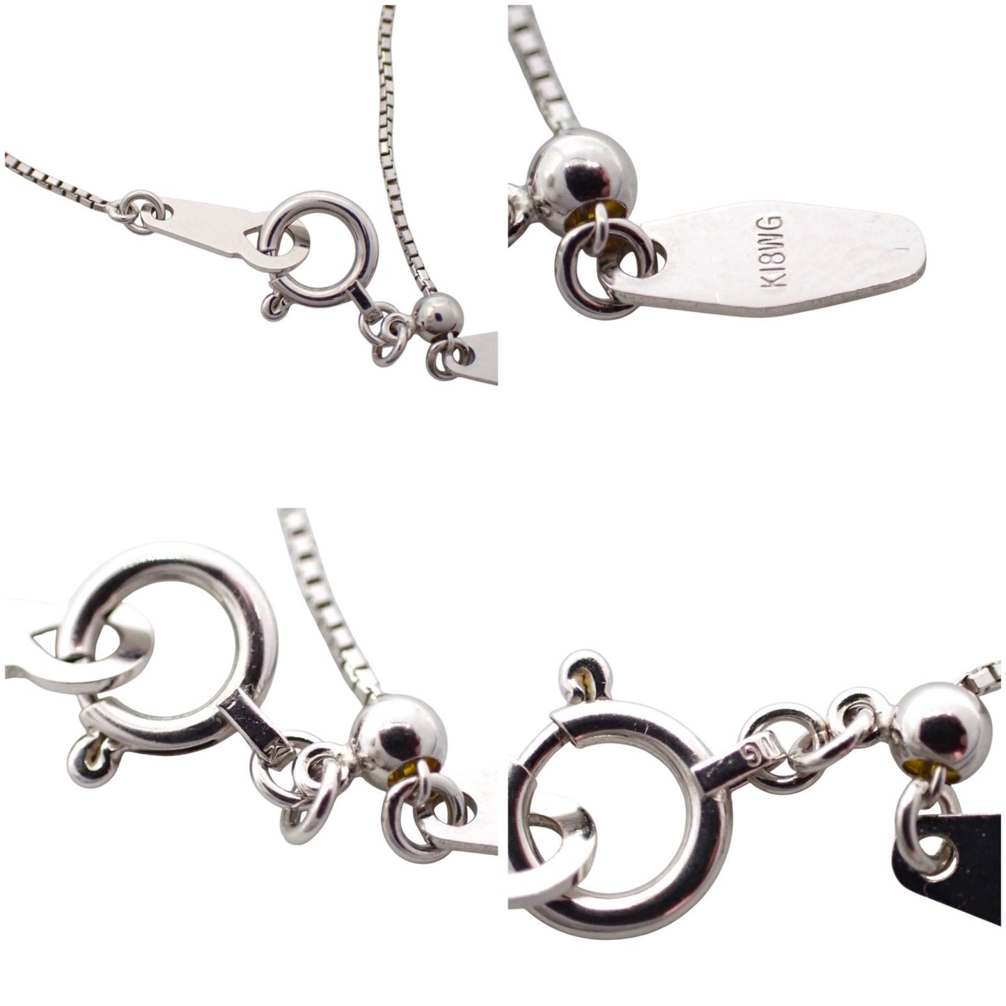 Tasaki pearl necklace pendant with 0.53ct diamonds on 45cm white gold chain featuring flower design