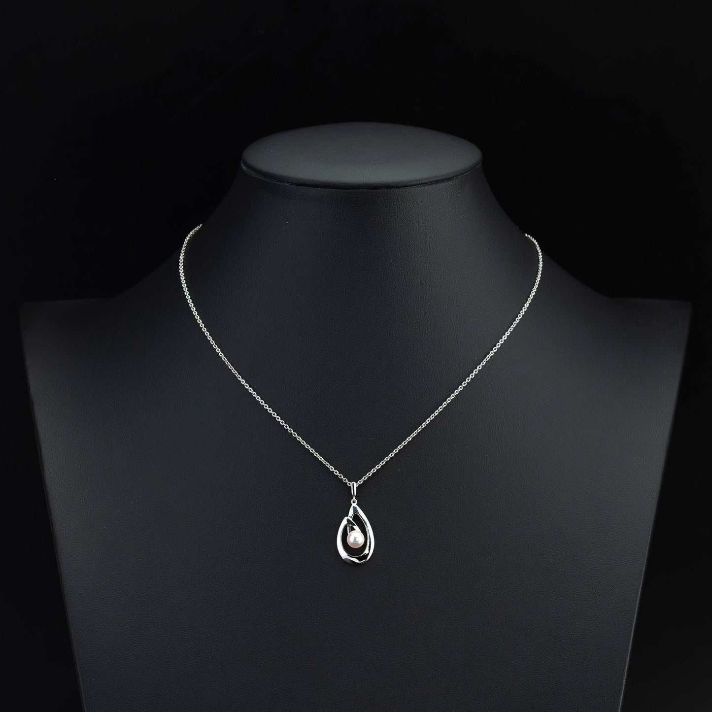 Mikimoto Akoya pearl necklace with 5mm single pearl pendant on SV925 silver chain