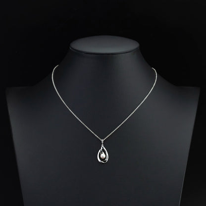 Mikimoto Akoya pearl necklace with 5mm single pearl pendant on SV925 silver chain