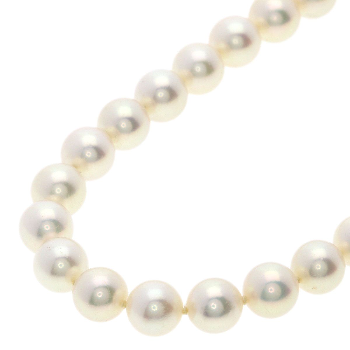 MIKIMOTO women's pearl necklace with 6.5-7mm pearls on a 37cm K14YG gold chain